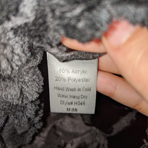 Carmin Black Soft Sleeveless Vest Hoodie Jacket M - Picture 8 of 12